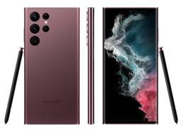 Samsung Galaxy S22 Ultra в бронзовом и со стилусом S Pen на официальном рендере