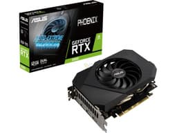Небольшая, но «толстенькая» Asus GeForce RTX 3060. Модель Phoenix получила лишь один вентилятор