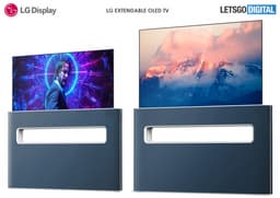 Уникальный телевизор с выдвижным экраном LG на качественных изображениях