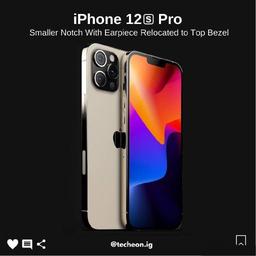 Так выглядит iPhone 12s Pro с уменьшенной чёлкой: опубликовано качественное изображение