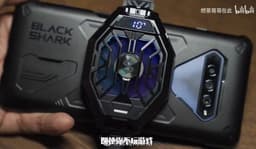 Игровой смартфон Black Shark 4 во всей красе, внешний кулер с отслеживанием температуры прилагается