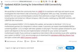 AMD решила проблему с «отваливающимися» портами USB на системных платах 500-й серии