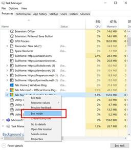 В Диспетчере задач Windows 10 появился экорежим. Зачем?