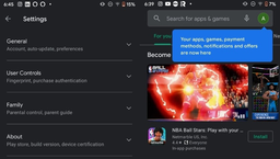 Новый Google Play доступен на Android-устройствах