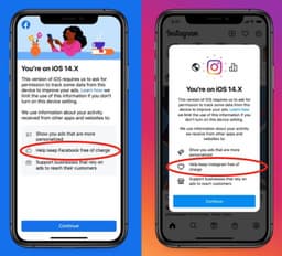 Facebook* и Instagram* «запугивают» пользователей iPhone, чтобы те разрешили слежку