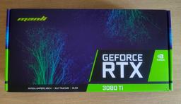Первая в мире распаковка GeForce RTX 3080 Ti запечатлена на фото. На снимках можно видеть адаптер Manli