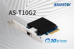 Сетевая карта Asustor AS-T10G2 позволяет добавить в конфигурацию системы порт 10 GbE
