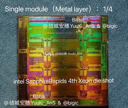 56-ядерный монстр Intel под микроскопом. Процессор Sapphire Rapids содержит четыре кристалла с 15 ядрами в каждом