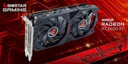 Компания Biostar представила свой вариант видеокарты AMD Radeon RX 6600 XT
