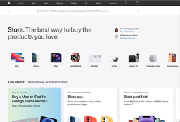 Apple обновила дизайн своего сайта и добавила новый раздел «Магазин»