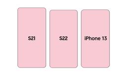 Samsung Galaxy S22 наглядно сравнили с Galaxy S21 и iPhone 13. Пока сравнение только на рисунках