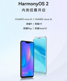 Huawei начинает тестировать HarmonyOS 2.0 для смартфонов Honor 9, Honor Play, Honor Note 10, Honor V9, Huawei nova 2s и Huawei nova 3i
