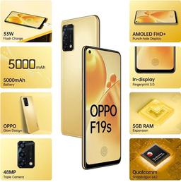5000 мА·ч, экран AMOLED, 48 Мп, 33 Вт. Представлен смартфон Oppo F19s