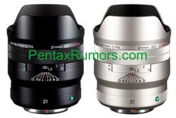 В ближайшие недели ожидается анонс объектива HD Pentax-D FA 21mmF2.4ED Limited DC WR