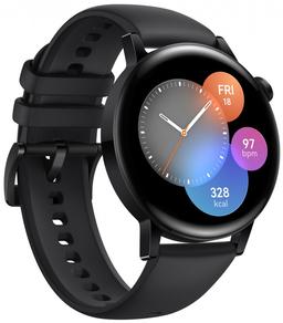Круглый экран AMOLED, более 100 режимов тренировок, датчики ЧСС и SpO2, GPS, водозащита и до 14 дней автономной работы. Представлены умные часы Huawei Watch GT3