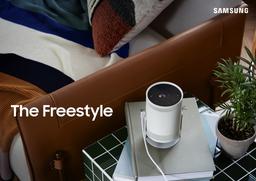 Представлен уникальный портативный проектор The Freestyle. Samsung встроила в него умную колонку и светильник