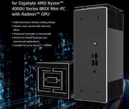 Корпус Akasa Turing ABX предназначен для одноплатного компьютера Gigabyte AMD Ryzen BRIX 4000U с GPU Radeon