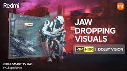 4K, HDR, HDMI 2.1, Dolby Vision, 30-ваттный звук и Dolby Audio, дешевле 400 долларов. Redmi Smart TV X43 поступил в продажу в Индии