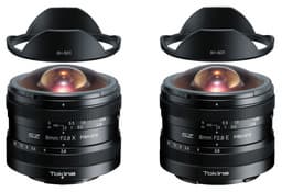 Представлены объективы Tokina SZ 8mm F2.8 X Fish-Eye и SZ 8mm F2.8 E Fish-Eye