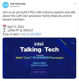 Названа дата выхода процессора Intel Core i9-12900KS