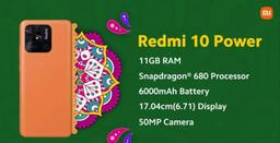 6000 мА·ч, 50 Мп, много памяти и большой экран недорого. Представлен Redmi 10 Power — свежий монстр автономности от Xiaomi