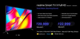 40 дюймов, узкие рамки экрана и Android TV 11 за 275 долларов. Представлены недорогие телевизоры Realme Smart TV X
