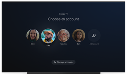 На Google TV наконец-то появилась поддержка профилей разных пользователей