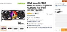 Radeon RX 6900 XT по невероятным ценам. Карта опустилась в цене до 670 долларов