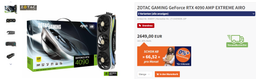 GeForce RTX 4090 в Европе получилась невероятно дорогой. Пока карты предлагают примерно за 2500 евро