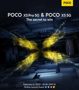 Poco представит смартфоны-середнячки Poco X5 и Poco X5 Pro 6 февраля, но характеристики уже известны