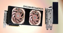 Очень тихая, но очень толстая RTX 4070 Ti. Представлена Sycom GeForce RTX 4070 Ti Silent Master с вентиляторами Noctua