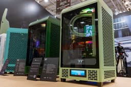 Thermaltake представила на Computex 2023 корпус The Tower 200 и первый на рынке блок питания класса Bronze с разъёмом 12VHPWR