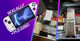 Если приставку Asus ROG Ally немножечко «сломать», то можно установить обычный SSD M.2 2280 объёмом до 4 ТБ