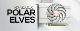 Самая дешёвая по-настоящему белая видеокарта. Представлена Sapphire Radeon RX 6500 XT Polar Elves
