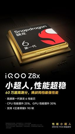 Сочетание современнейшей экономичной платформы Qualcomm и огромного аккумулятора. Таким будет iQOO Z8x