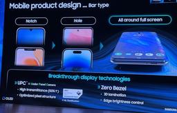 Следующий этап развития смартфонов. Samsung показала изображение смартфона с нулевой рамкой экрана