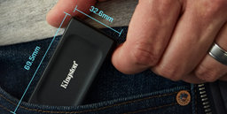Представлен крошечный SSD Kingston XS1000 — гораздо меньше обычных накопителей