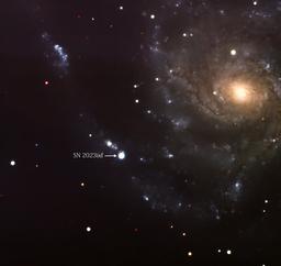Последний акт: исследование выброса материала умирающей звезды SN 2023ixf