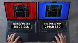 Да, Apple исправилась, но прогресса за четыре года попросту нет. MacBook Air на M3 получил «нормальный» SSD с двумя чипами NAND