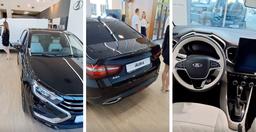 Первая Lada Aura появилась в салоне официального дилера