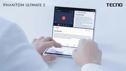 10 дюймов в кармане, сложенные втрое. Tecno Phantom Ultimate 2 показали вживую