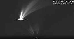 Космические аппараты SOHO запечатлели яркую комету ATLAS C/2024 G3 во время опасного манёвра у Солнца на расстоянии 9% от земной орбиты