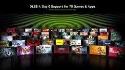 Превратить 30 к/с в 200 к/с посредством DLSS 4 можно будет в 75 играх уже в первый день продаж GeForce RTX 50