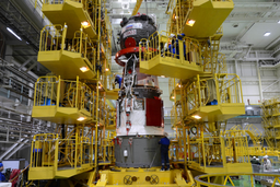 На Байконуре состыковали «Союз МС-28» с переходным отсеком