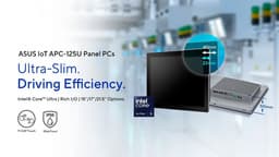 Asus представила панельные ПК с защитой от воды и пыли. APC-125U опирается на процессор Core Ultra 5 125U