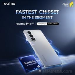 Новый Realme похож не на iPhone, а на Galaxy. Смартфон Realme P4x получит аккумулятор ёмкостью 7000 мАч