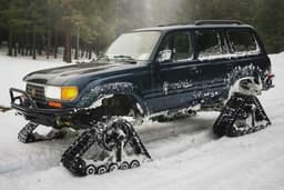 В России продают уникальный Toyota Land Cruiser на гусеницах: легально и дорого