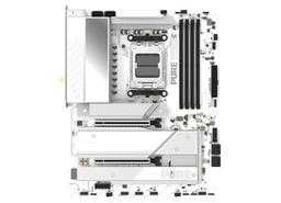 Большая и белая. Появились фото топовой системной платы Sapphire Pure X870A WIFI7 в белом цвете