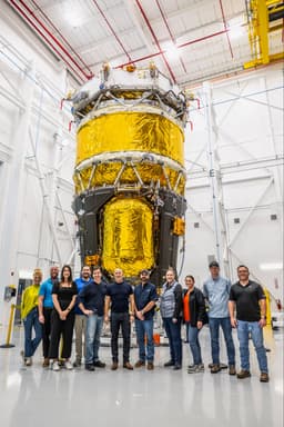 Blue Origin собрала лунный посадочный модуль Blue Moon Mark 1: он отправится на Луну на сверхтяжелой ракете New Glenn и уже никогда не вернется на Землю