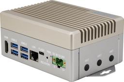 Маленькая белая невзрачная коробочка, но внутри модуль Nvidia Jetson Orin NX для ИИ. Представлена система Aaeon Boxer-8651AI-Plus